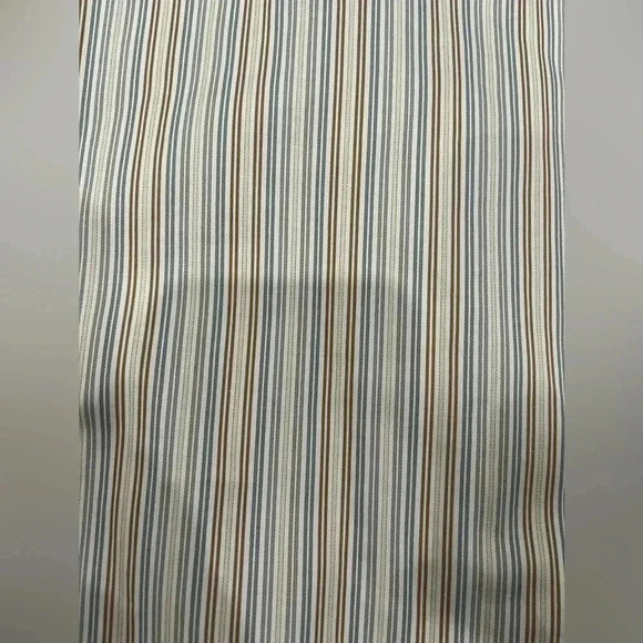 [17]Ermenegildo Zegna Rossini  Regular Brown/ Blue Pinstripes Dress Shirt - Picture 7 of 12